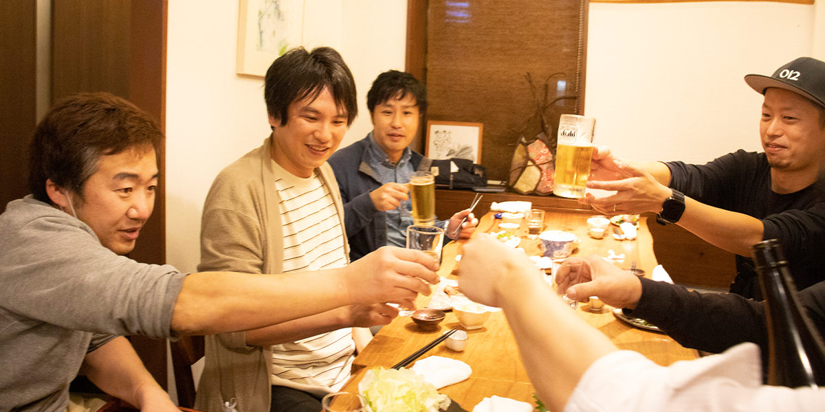 仲間とワイワイも大歓迎。